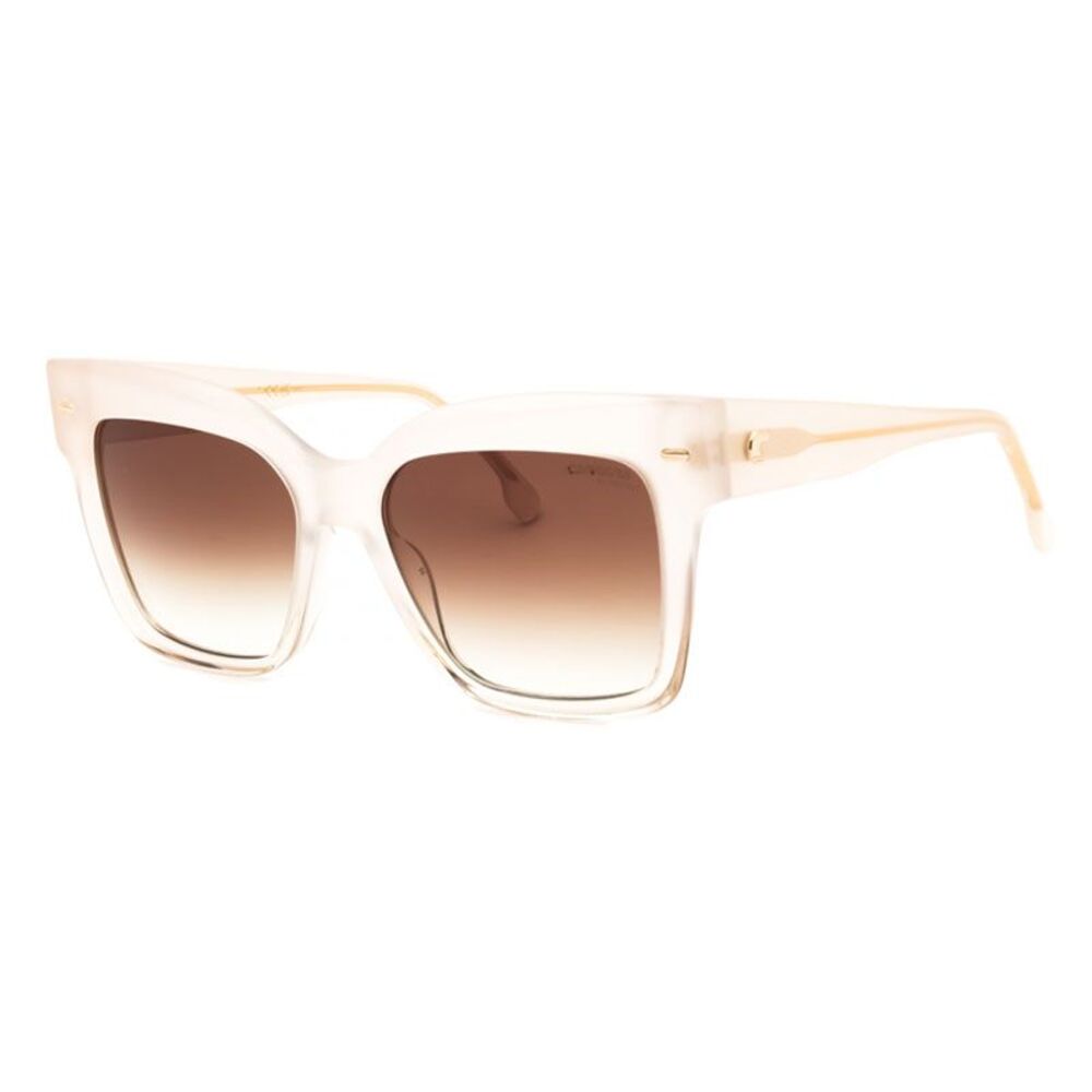Carrera Sunglasses Square Full Rim, Ivory Frame and Brown Gradient Lens
